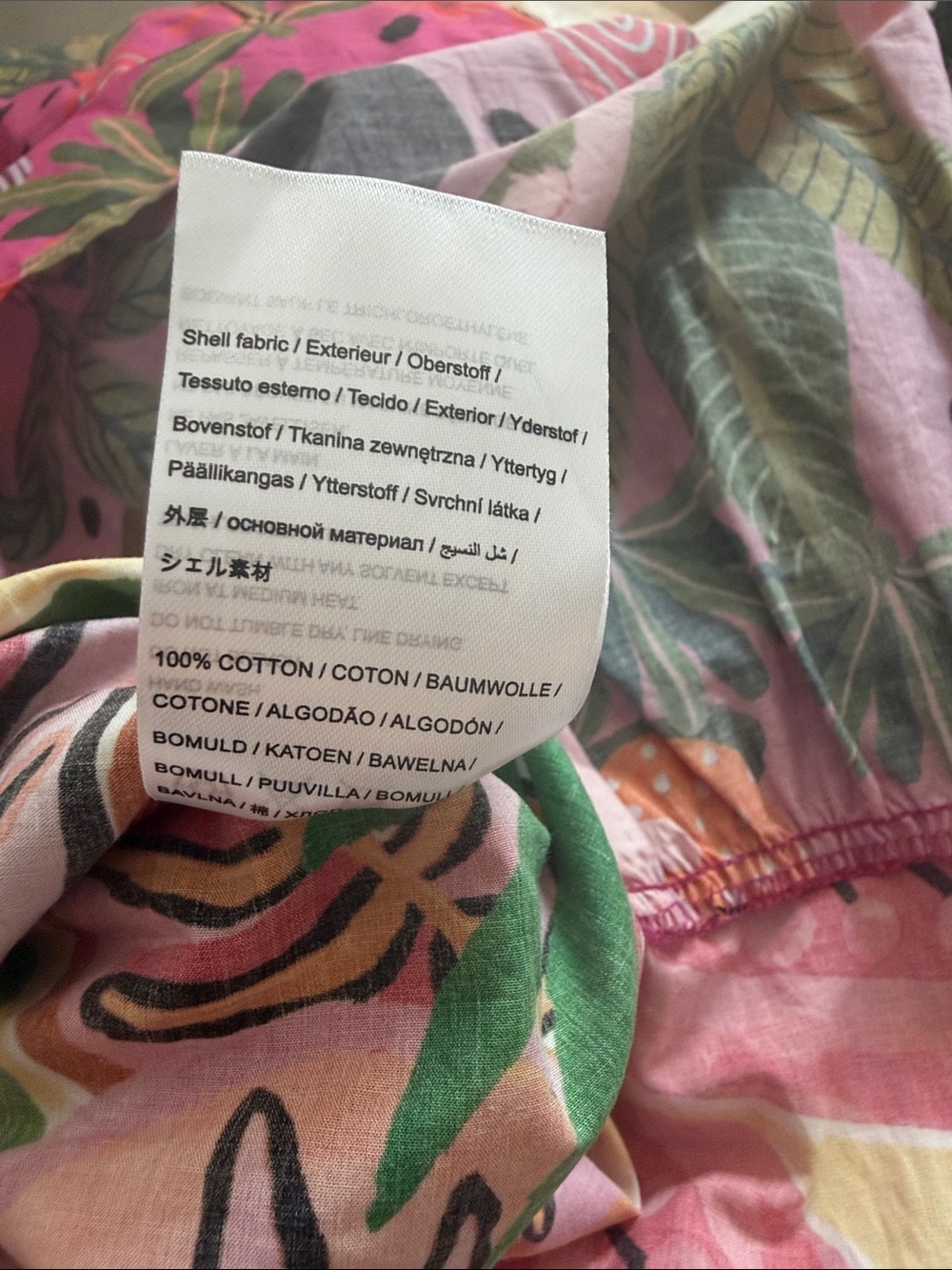 Farm Rio dress Vibrant Tropical Print Sundress - Pink & Yellow - Picture 5 of 5